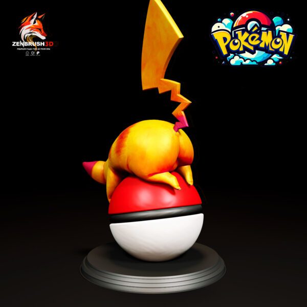 Pikachu - Pokemon - Zenbrush3D STL 3D PRINTING - Imagen 3